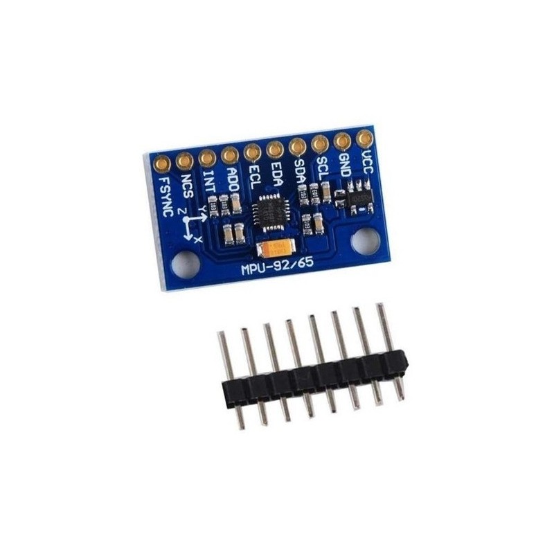 MPU 9265  actitud + girocompás + acelerador + magnetómetro