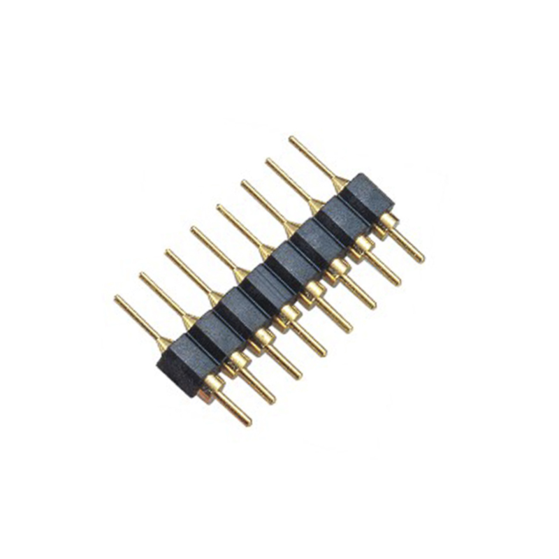 Header torneado macho-macho oro