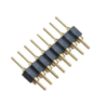 Header torneado macho-macho oro