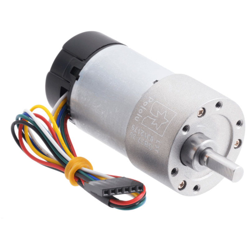 Motorreductor con encoder tipo Pololu 37D 12V 131:1