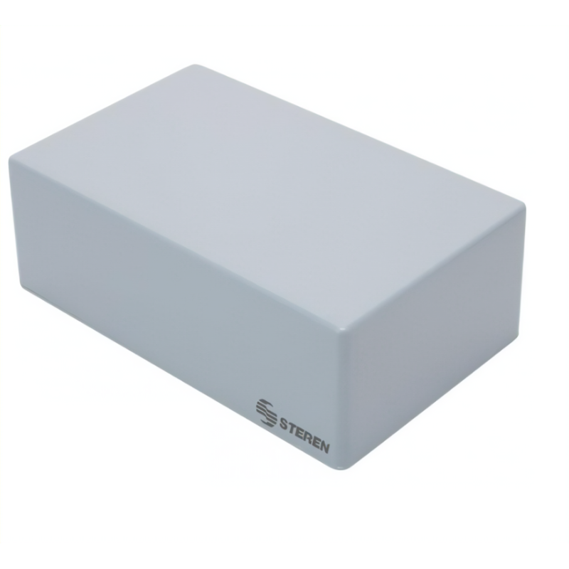 Gabinete de plástico gris c/tapa de 185x114x66mm