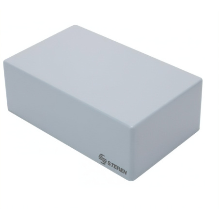Gabinete de plástico gris c/tapa de 185x114x66mm