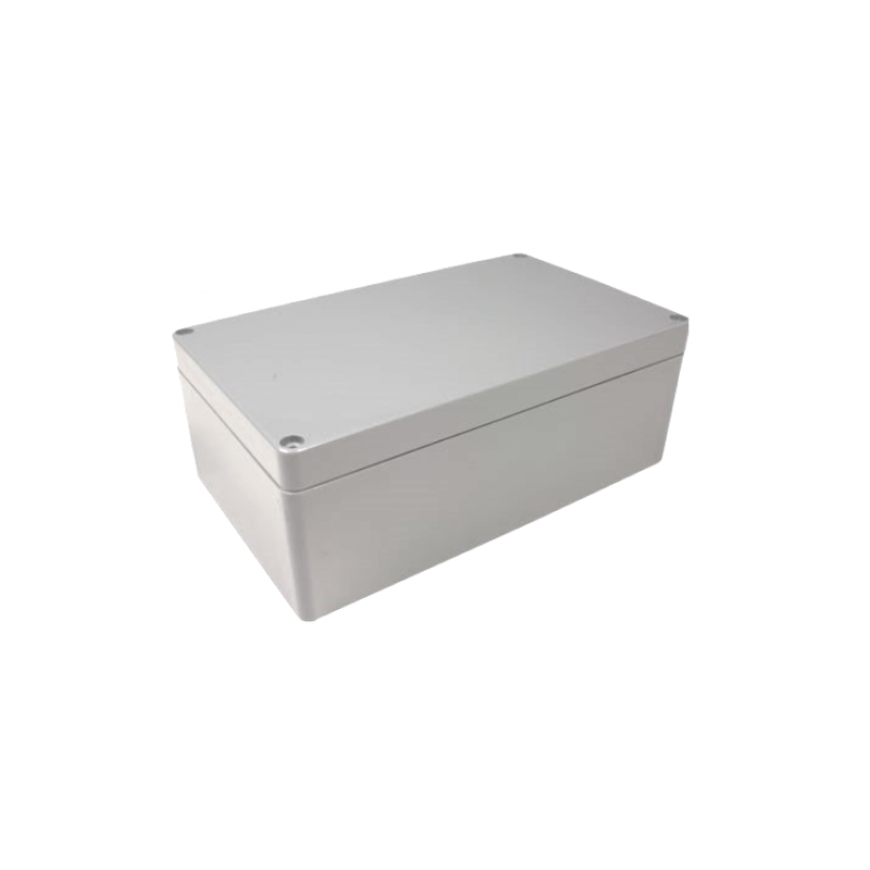 Gabinete de plástico gris c/tapa de 135x75x49mm