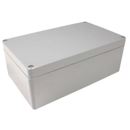 Gabinete de plástico gris c/tapa de 135x75x49mm