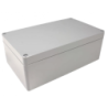 Gabinete de plástico gris c/tapa de 135x75x49mm