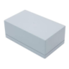 Gabinete de plástico gris c/tapa de 223x140x92mm