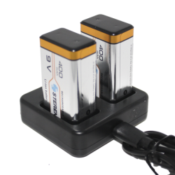 Cargador para pilas Li-ión 9V
