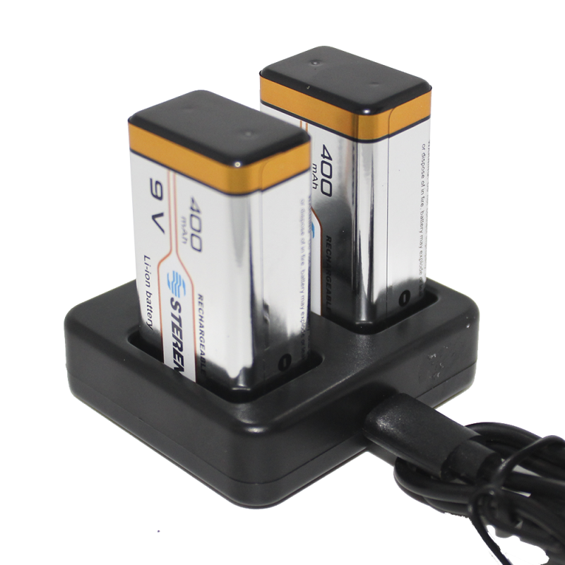 Cargador para pilas Li-ión 9V
