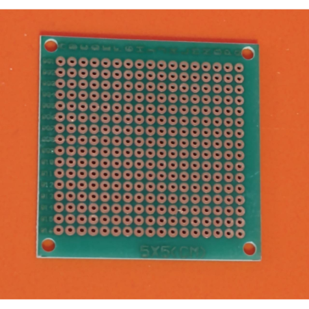 Placa fenólica 5x5cm 1.5mm verde