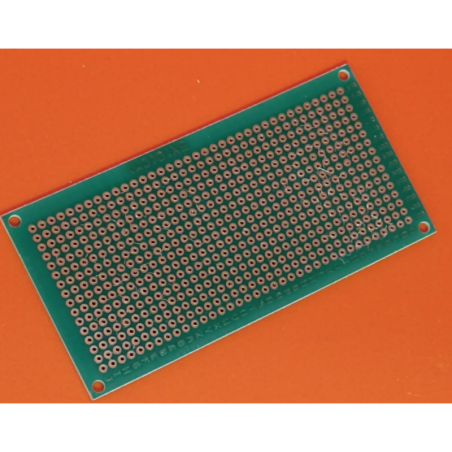 Placa fenólica 5x10cm 1.5mm verde