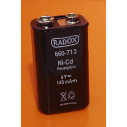 Pila recargable Ni-Cd 9V...