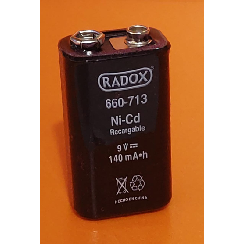 Pila recargable Ni-Cd 9V 140mAh