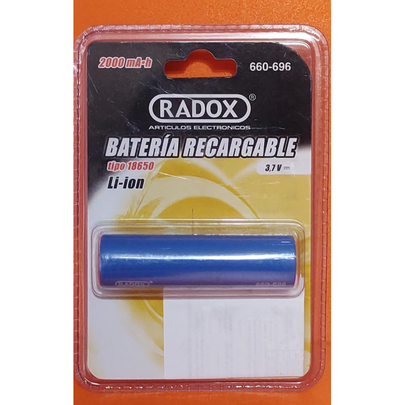 Batería 18650 Li-ion 2000MAH 3.7v