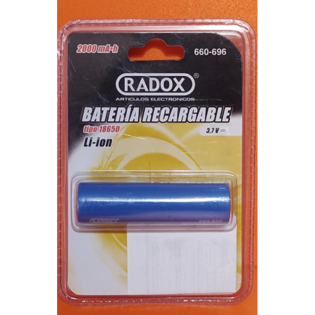 Batería 18650 Li-ion 2000MAH 3.7v