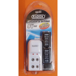 Cargador de baterías de 9V...