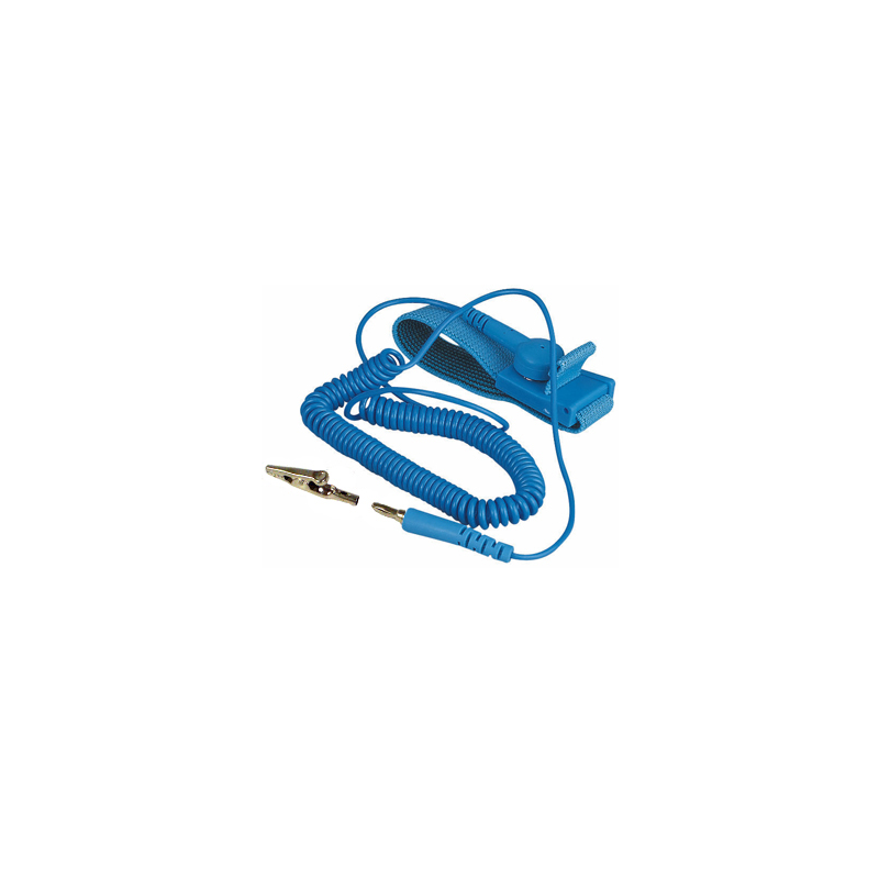 Pulsera antiestática color azul