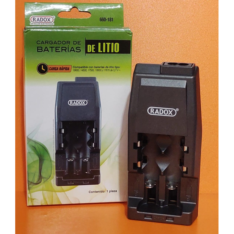 Cargador para 2 baterías de lítio de 3.7V