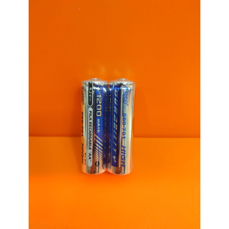 Pilas recargables AA Ni-Mh 1.2V  1200MAH