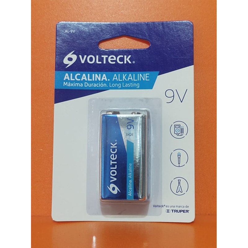 Pila alcalina 9V Volteck