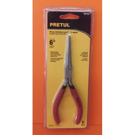 Pinza miniatura de punta aguja Pretul