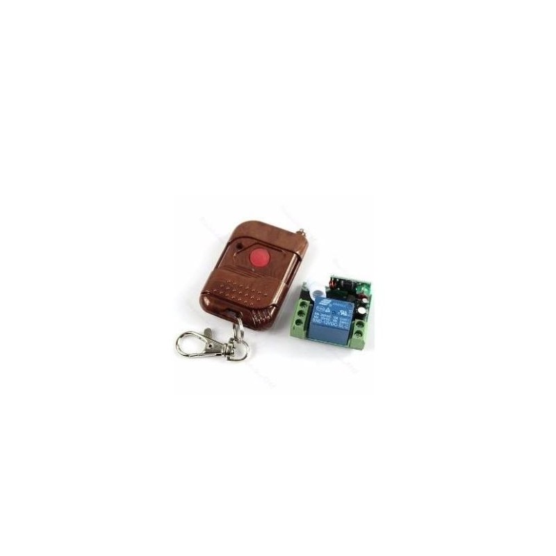 Modulo Receptor 1 Canales 12V RF + Control Remoto Inalámbrico 433 Mhz