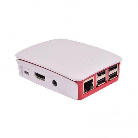 Case Raspberry 3 y 4  ( Blanco - Rojo )