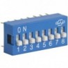 DIP SWITCH 8 POSICIONES AZUL