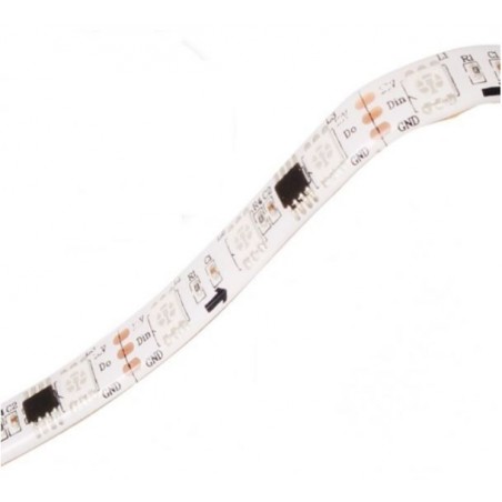 Tira led pixel 1 m RGB FLASH 60 LEDS 12v (  No incluye control )