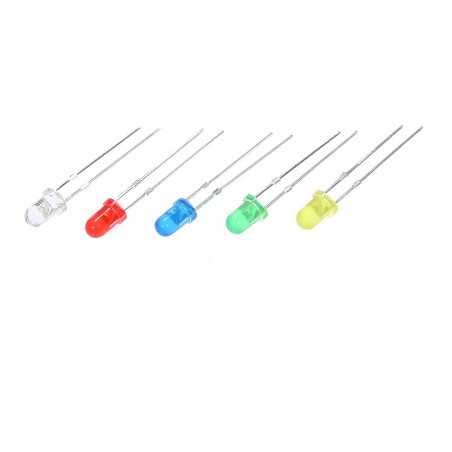 Led Opaco  3mm ( Azul,Rojo, Amarillo, Blanco, Naranja, Verde, etc)