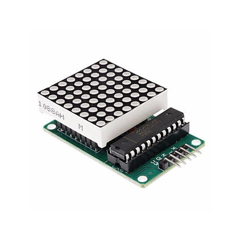 MATRIZ DE LED 8X8 CON MAX7219LINEAL 1 CON MODULO