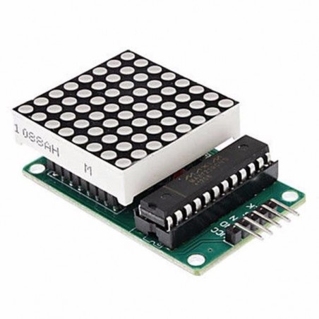 MATRIZ DE LED 8X8 CON MAX7219LINEAL 1 CON MODULO