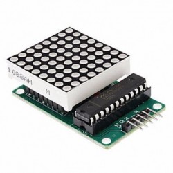 MATRIZ DE LED 8X8 CON MAX7219LINEAL 1 CON MODULO