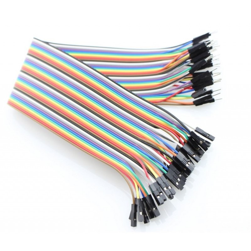 Cable Dupont 30 Cm   ( 40 piezas )  MM-HM   JUMPER