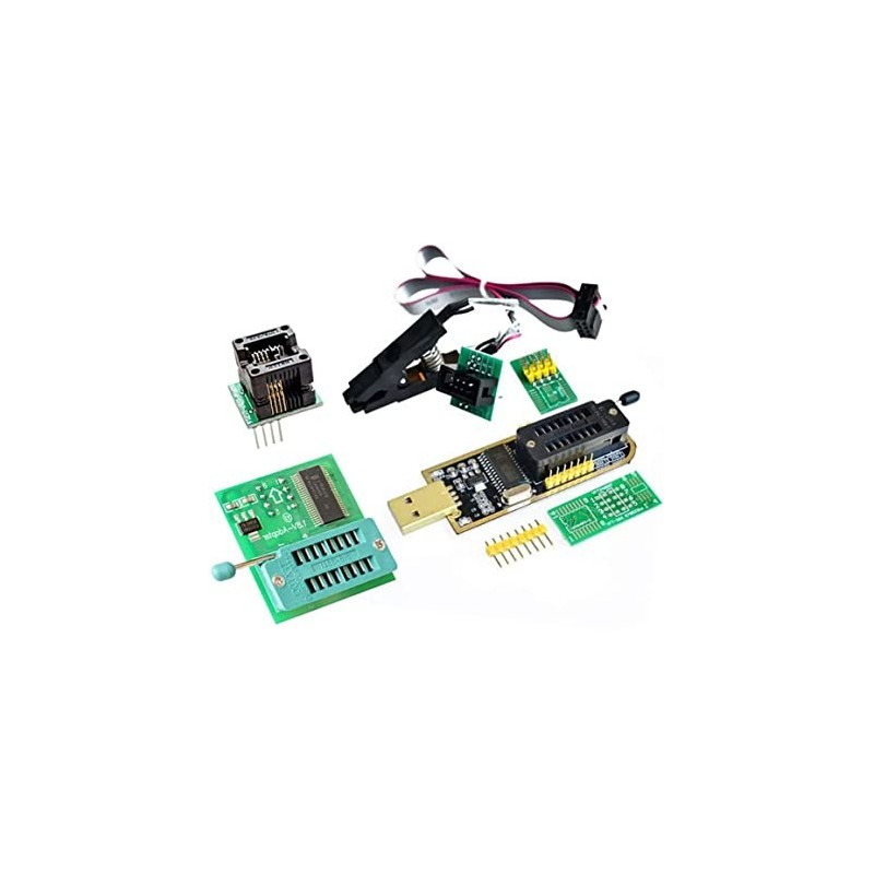kit Programador USB CH341a Con Clip Sop8 Eprom Burner