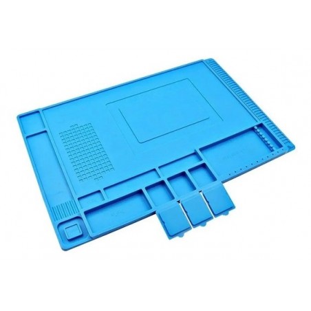 Tapete Trabajo Silicon Magnético Antiestatica 45x30 Cm AZUL