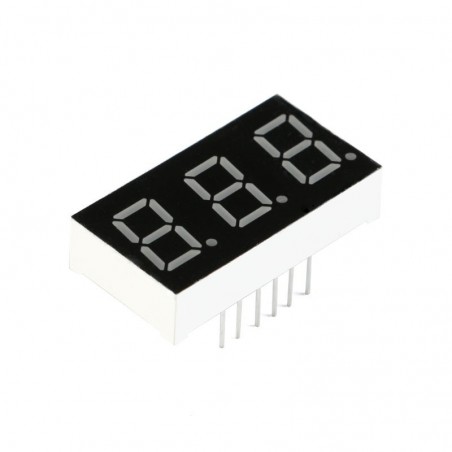 Display 7 segmentos Catodo comun 3 digitos