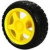 LLANTA  TONKA AMARILLA NEGRA ROJO  65x26 mm
