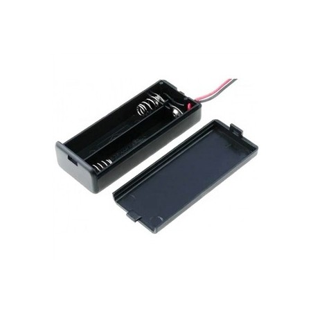 Porta Pila AA de 2 Con Switch y tapa