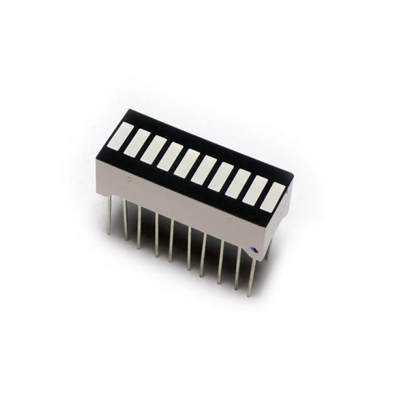 BAR-10UR Barra de 10 led tipo integrado  Rojo Ultrabrillante