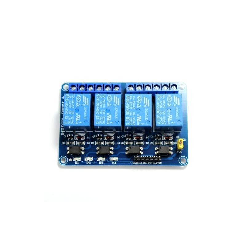 4 canal Módulo de relay con optoacoplador.