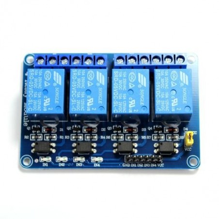 4 canal Módulo de relay con optoacoplador.
