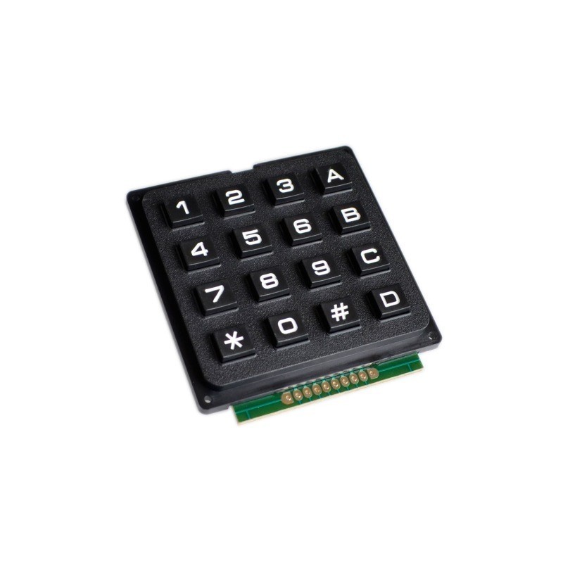 Teclado Matricial Alfanumérico rígido 4x4 para arduino