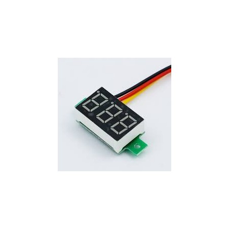 Voltmetro Mini 0.36 en DC 0-100v 3 Cables Digital Display