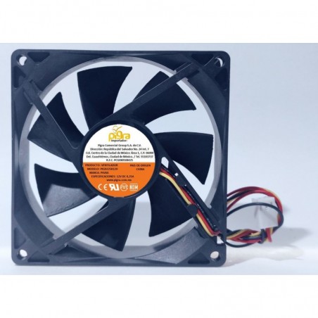 VENTILADOR PIGRA 90X90X25MM 12V