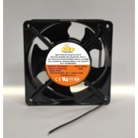 VENTILADOR PIGRA 80X80X25MM 220V