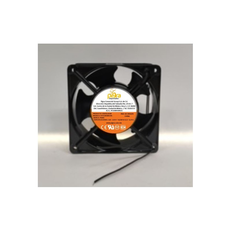 VENTILADOR PIGRA 120X120X25MM 110V