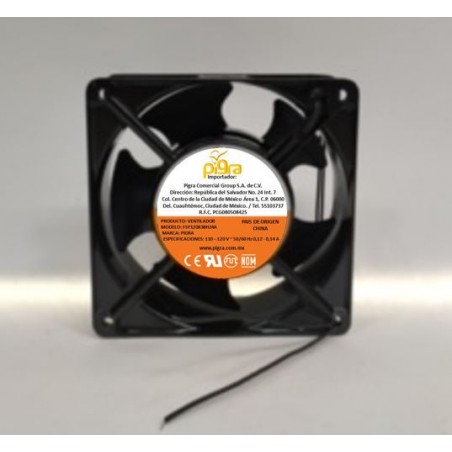 VENTILADOR PIGRA 120X120X25MM 110V