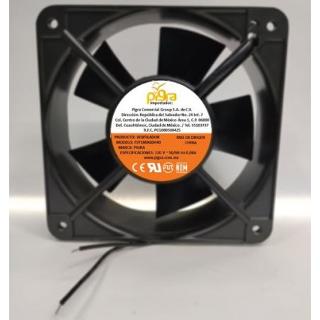 VENTILADOR PIGRA 180X180X60MM 110V