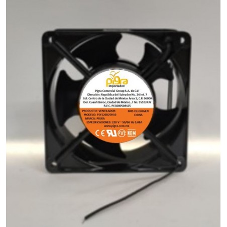 VENTILADOR PIGRA 120X120X25MM 220V
