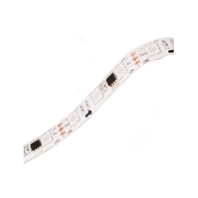 Tira led pixel 5 m RGB FLASH 60 LEDS 12v ( incluye control )
